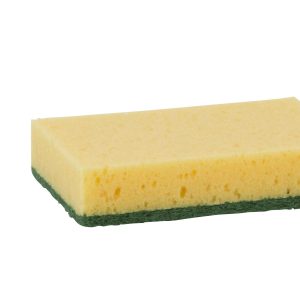 Schuurspons geel/groen per 10 stuks
