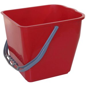 Emmer voor mopwagen 15 L Rood