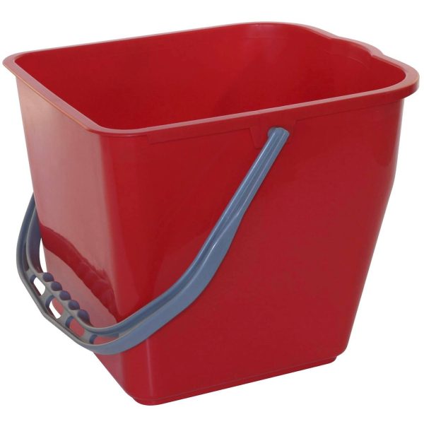 Emmer voor mopwagen 15 L Rood
