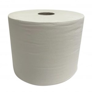 Industrierol wit 1 laags 1000m 2st 24 cm