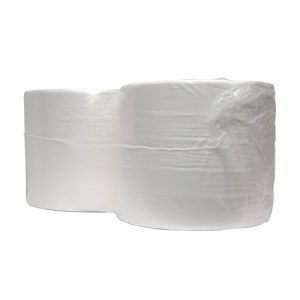 Industrierol Cellulose wit 2laags 380m 2rol p/pak