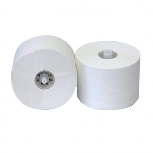Toiletpapier met dop recycled wit 2laags 100m 36 st.