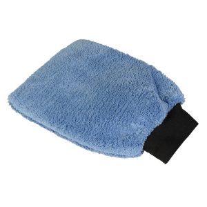 Microvezel washandschoen met boord