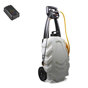 SAMOURAI Elektrische sprayer 30L op wielen met 1 x Li-ion accu