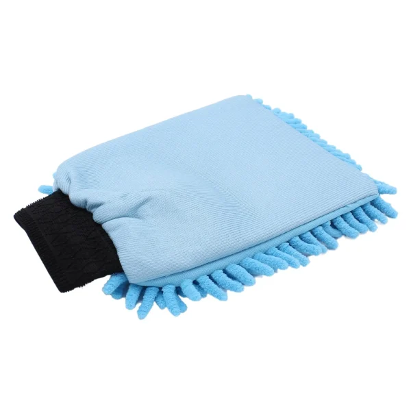 Washandschoen Microvezel ''Rasta'' blauw - Afbeelding 2