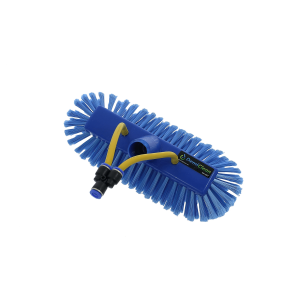 DemiClean Kozijn hoekborstel/zijharen – gespleten haren blauw – 28 cm