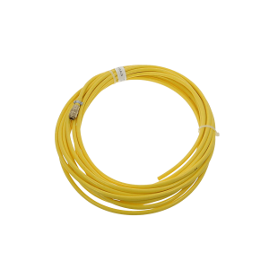 Steel/haspel slang 5x8mm geel flex – snelkoppeling 1x rectus inw.