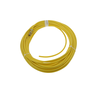 Steel/haspel slang 5x8mm geel flex – snelkoppeling 1x rectus inw.