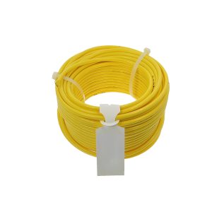 Steel/haspel slang 5x8mm geel flex – snelkoppeling 1x rectus inw. 40M