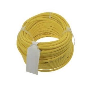 Steel/haspel slang 5x8 mm geel flex – snelkoppeling 1x Rectus inw. 50M