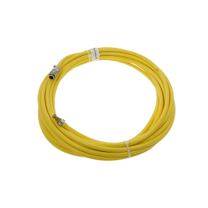Verleng Slang – 5x8mm – geel flex – snelkoppeling 1x rectus inw. / 1x uitw. 10M