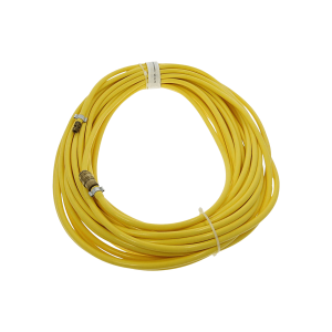 Verleng Slang 5x8 mm geel flex – snelkoppeling 1x Rectus inw. / 1x Rectus uitw. 20M