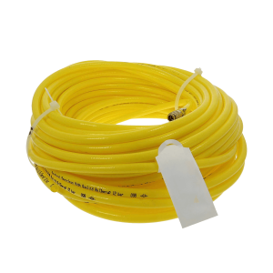 Steel/haspel slang 8x13mm – geel flex – snelkoppeling 1x rectus inw. 30M