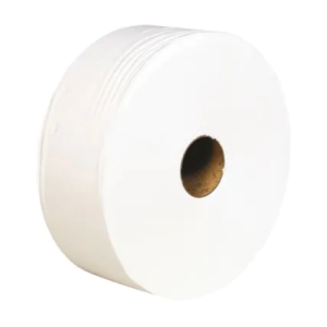 EcoWipe toiletpapier jumborol mini cellulose wit 2 laags 12 x 180 meter