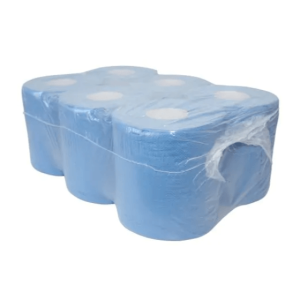 EcoWipe poetsrol midi blauw 2 laags 6 x 150 meter