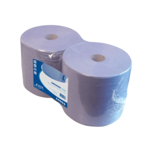 EcoWipe Poetsrol maxi industrie blauw 2-laags 2 x 380 meter