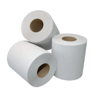EcoWipe Poetsrol midi 1-laags recycled wit 6 x 300 meter