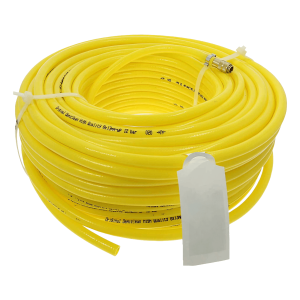 Steel/haspel slang 8x13mm – geel flex – snelkoppeling 1x rectus inw. 60M