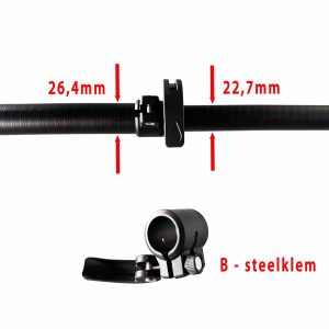 Steelklem B – 26,4mm / 22,7mm